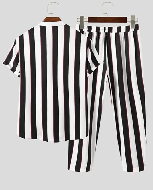 Stripped Trouser Shirt