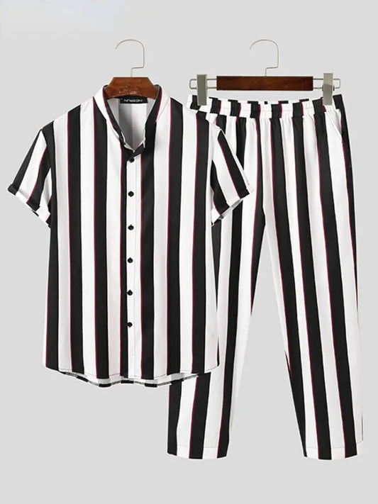 Stripped Trouser Shirt